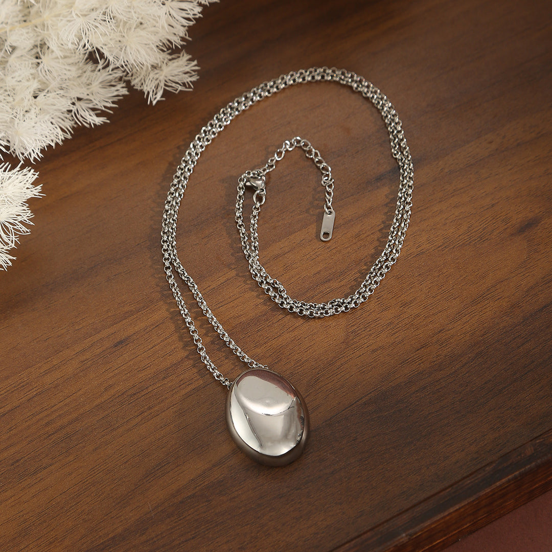 Stylish Minimalist Unisex Necklace – Stainless Steel Geometric Pendant