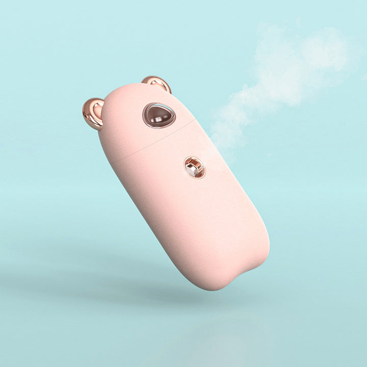 🐾💧 USB Chargeable Portable Hand Humidifier & Face Steamer | Nano Mist Beauty Device
