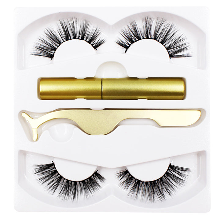 🧲👁️ Magnetic Liquid Eyeliner & Magnetic False Eyelashes Set – Waterproof Reusable Lash Kit with Tweezer