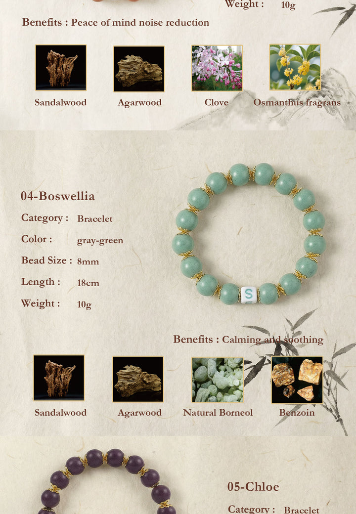 Chinese Herbal Bead Bracelet – Lightweight Traditional Wellness Jewelry