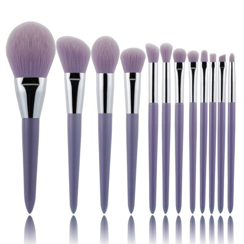 ✨ Zonia Fragrant Taro Color 12-Piece Makeup Brush Set 💄