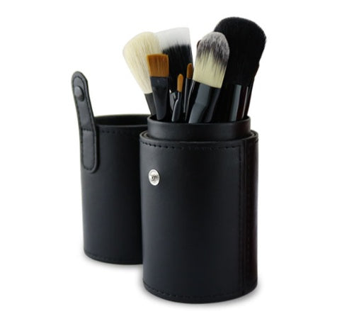 ✨ 12-Piece Makeup Brush Set — Cylinder Storage Beauty Tools Kit 💄