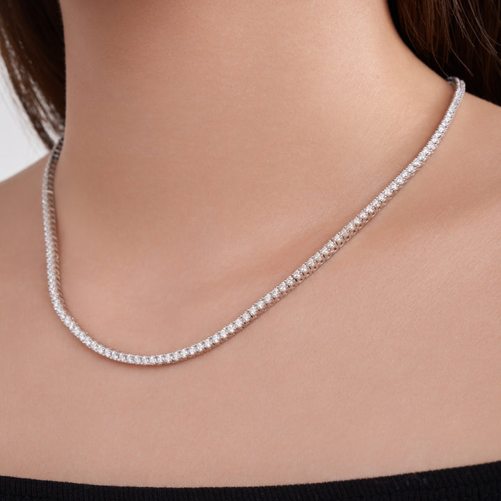 💎 Luxury Minimalist Moissanite Pendant Necklace – Platinum & Gold-Plated S925 Silver (0.1ct Morganite, 22.5–27.5g) 💎