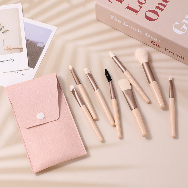 ✨ 8-Piece Macaron Mini Makeup Brush Set — cute, compact & flawless 💄🍬