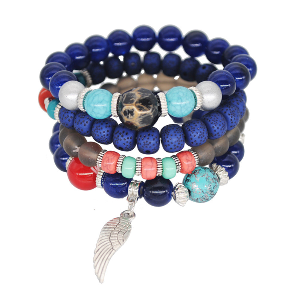 Ethnic Style Tassel Bracelet – Mixed Material Design