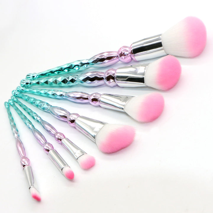 ✨ 7-Piece Diamond Tower Makeup Brush Set — Beauty Tools Kit 💄💎
