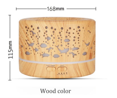 🌿🪵 Wood Grain Aromatherapy Humidifier | Classic Ultrasonic Essential Oil Diffuser