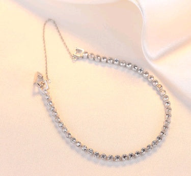 S925 Sterling Silver AAA Zircon Bracelet – Korean Exquisite Women’s Jewelry