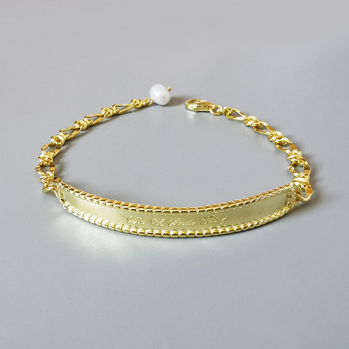 Sterling Silver Baroque Pearl Bracelet – Exaggerated European Style Jewelry