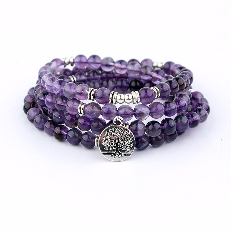 108 Natural Stone Rosary Bracelet & Necklace