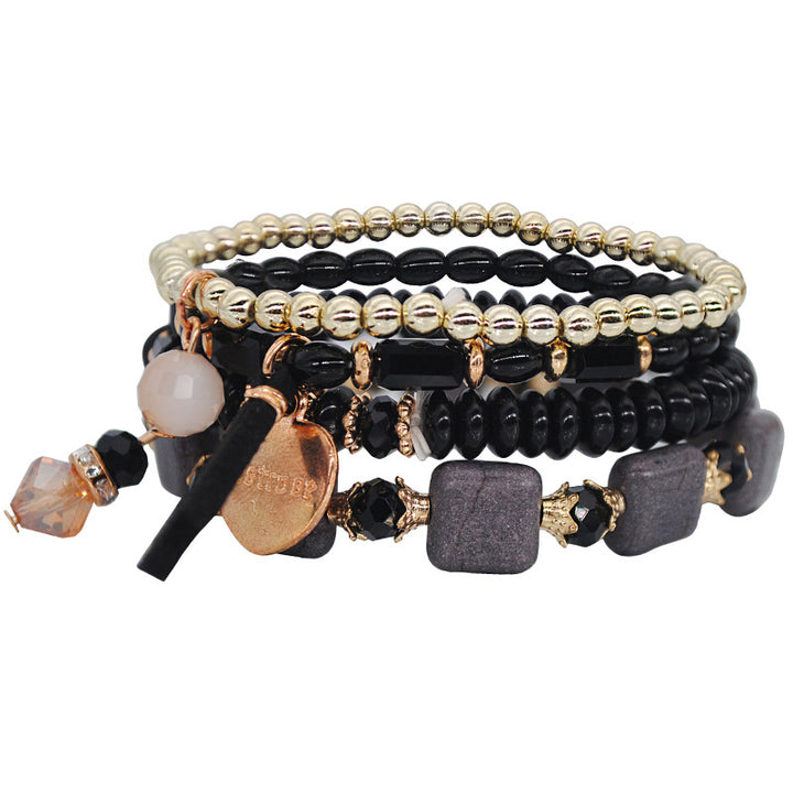 Ethnic Style Tassel Bracelet – Mixed Material Design