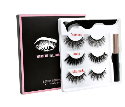 🧲👁️ Magnetic False Eyelashes – Handmade High-Grade Fiber Lash Set
