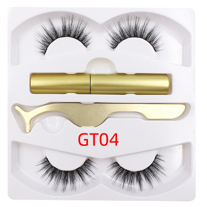 🧲👁️ Magnetic Liquid Eyeliner & Magnetic False Eyelashes Set – Waterproof Reusable Lash Kit with Tweezer