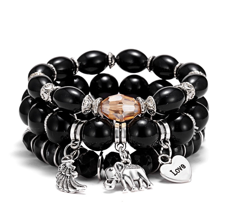 Ethnic Style Tassel Bracelet – Mixed Material Design