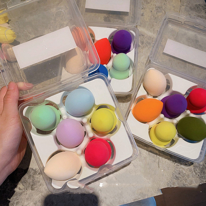🥭💄 Net Red Mango Beauty Egg Set – Soft Makeup Sponge Blending Set (Wet & Dry Use)