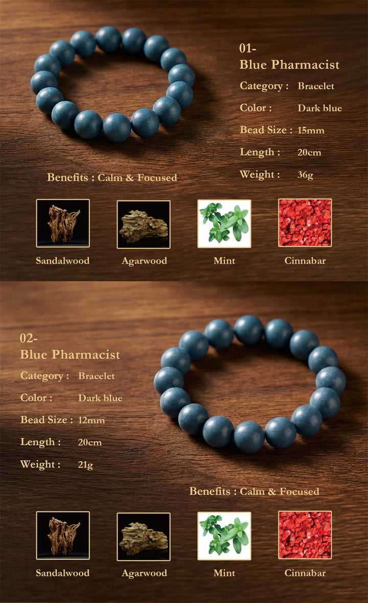 Chinese Herbal Bead Bracelet – Lightweight Wellness Jewelry