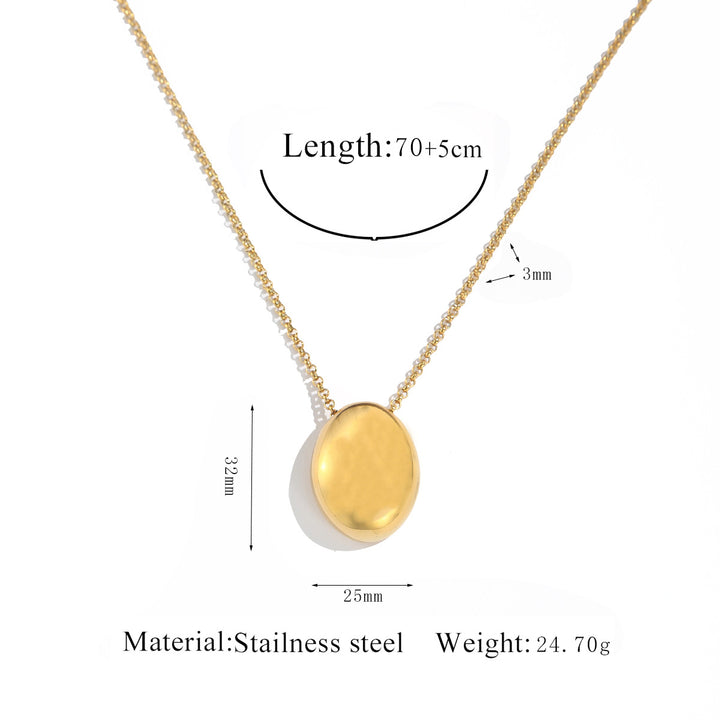 Stylish Minimalist Unisex Necklace – Stainless Steel Geometric Pendant