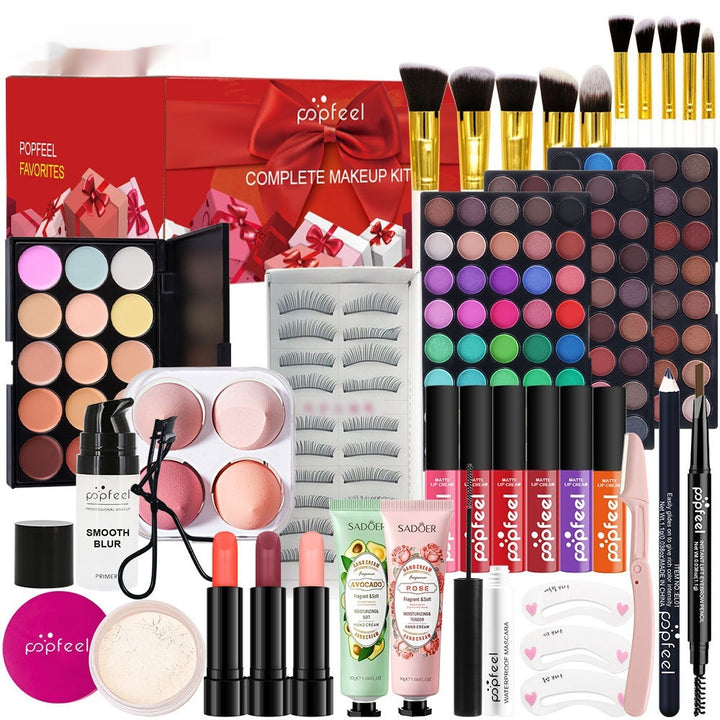 🧜‍♀️ POPFEEL Multifunctional Makeup Set – All-in-One Cosmetic Kit (Green Mermaid) ✨