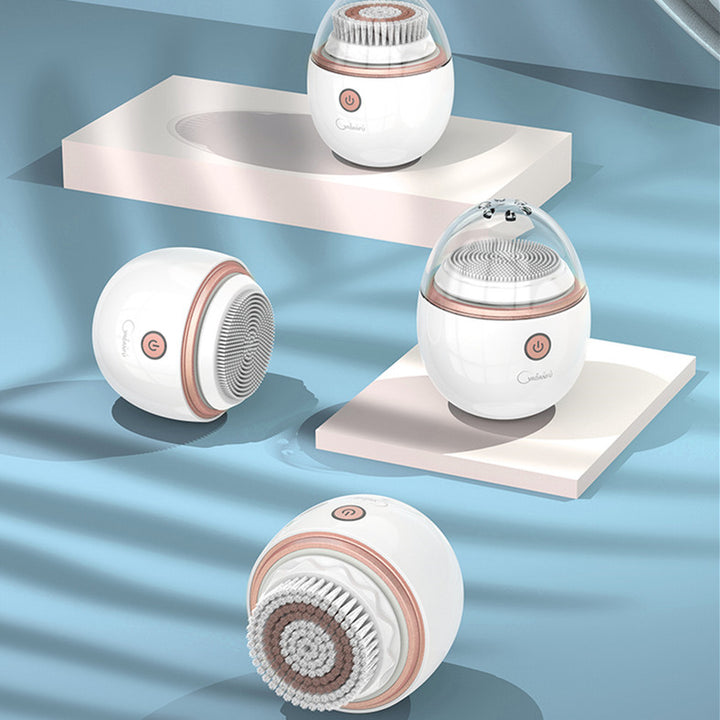 🧼💗 Wireless Charging Facial Cleansing Brush | Acoustic Vibration Deep Cleanser