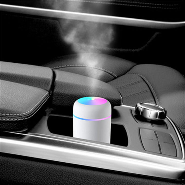 🚗💧 Car Air Purifying Humidifier | USB Mist Aroma Diffuser with Colorful Lights 🌈✨