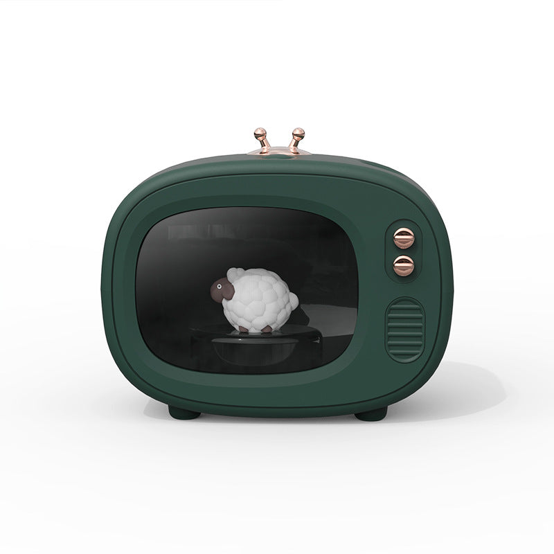 📺💧 Creative Mini Pet TV Humidifier | Cute Night Light Aromatherapy Desktop Diffuser ✨