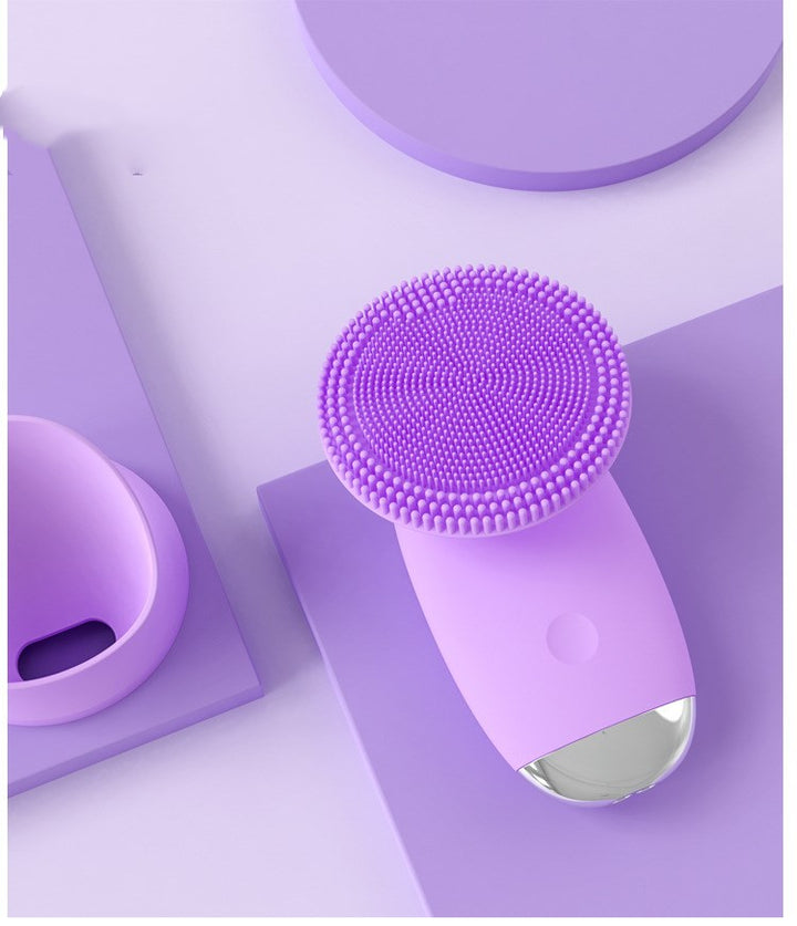 💖🧼 Mini Facial Ultrasonic Wave Cleansing Device | Vibration Beauty Instrument with Magnetic Charging