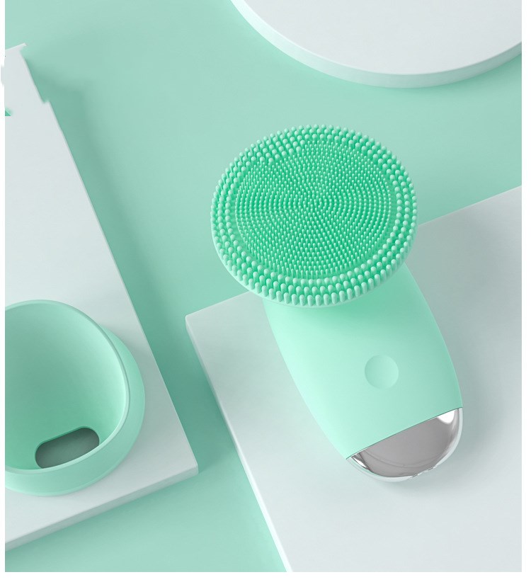 💖🧼 Mini Facial Ultrasonic Wave Cleansing Device | Vibration Beauty Instrument with Magnetic Charging