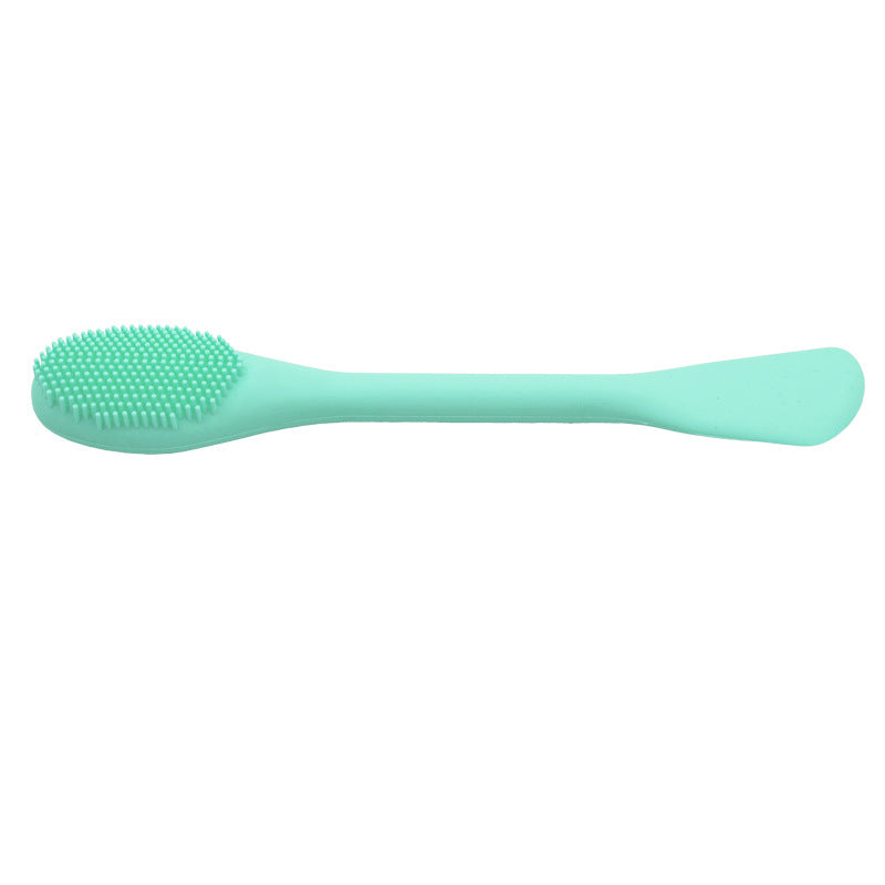 🧼💗 Double-Headed Silicone Facial Cleansing Brush | Face Cleanser & Mask Applicator Tool