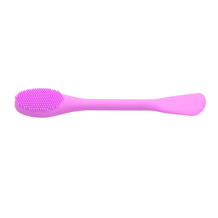 🧼💗 Double-Headed Silicone Facial Cleansing Brush | Face Cleanser & Mask Applicator Tool