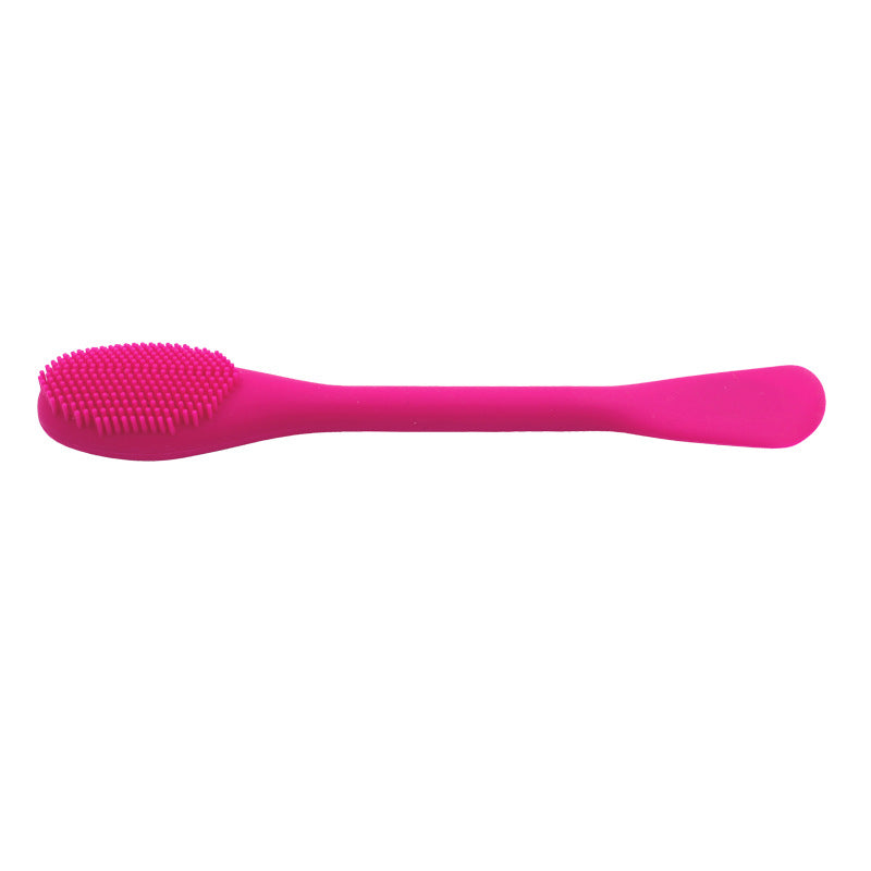 🧼💗 Double-Headed Silicone Facial Cleansing Brush | Face Cleanser & Mask Applicator Tool