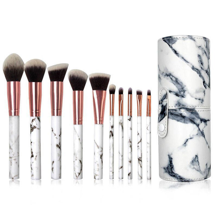 ✨ Marbling Random 10-Piece Makeup Brush Set 💄