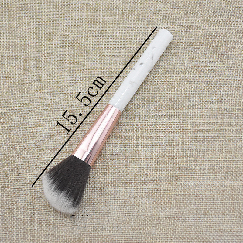✨ Single Marble Makeup Brush Collection — Flame Highlight & Face Brushes 💄