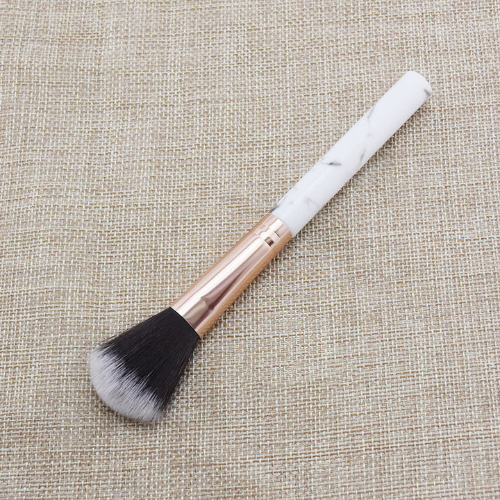 ✨ Single Marble Makeup Brush Collection — Flame Highlight & Face Brushes 💄