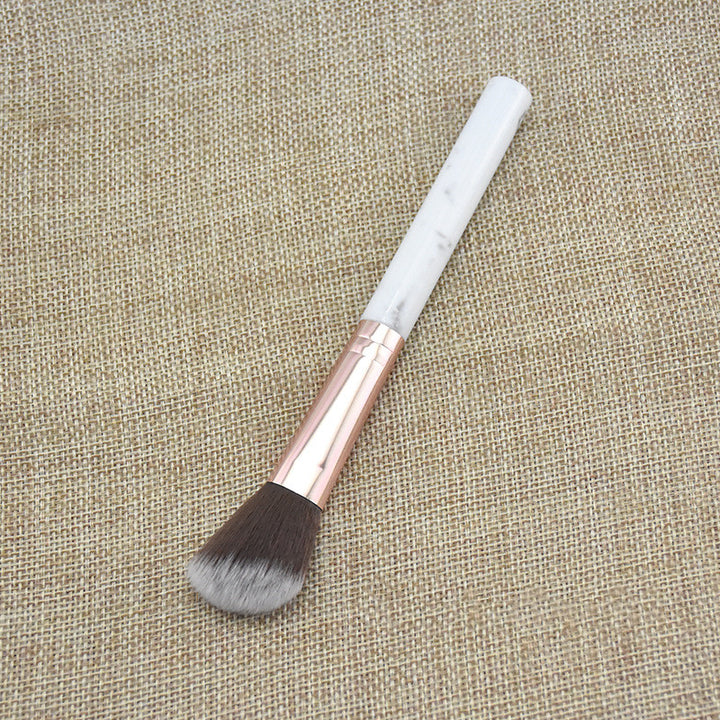 ✨ Single Marble Makeup Brush Collection — Flame Highlight & Face Brushes 💄