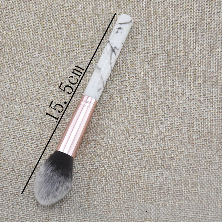 ✨ Single Marble Makeup Brush Collection — Flame Highlight & Face Brushes 💄