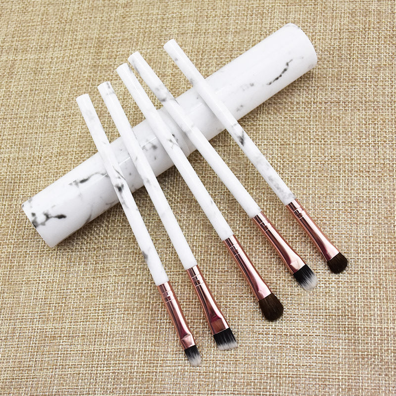✨ 10-Piece Marbled Makeup Brush Set — Beginner Beauty Tools 💄