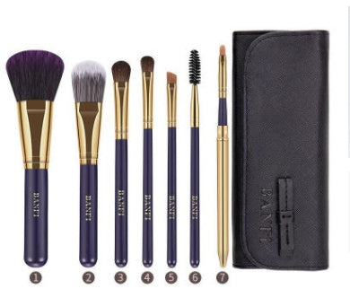 ✨ 7-Piece Beginner Eye Makeup Brush Set — Animal Hair Blend 💄