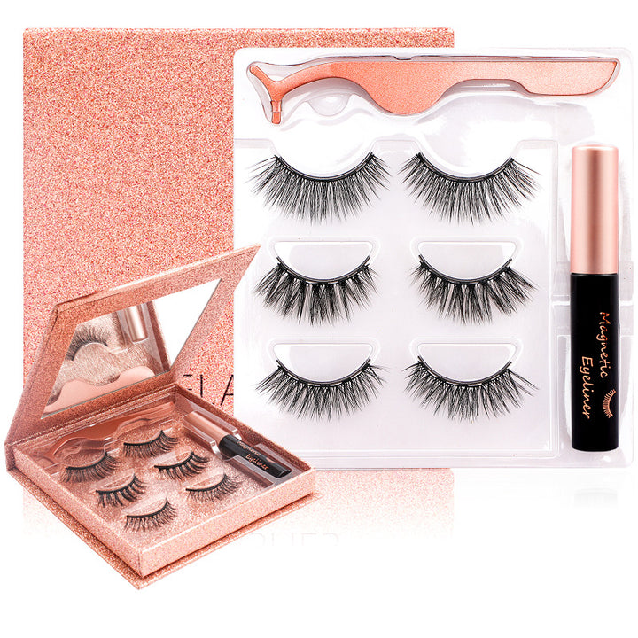 🧲👁️ No Glue Waterproof Magnetic Lashes & Eyeliner Kit – Reusable Magnetic False Eyelashes Set
