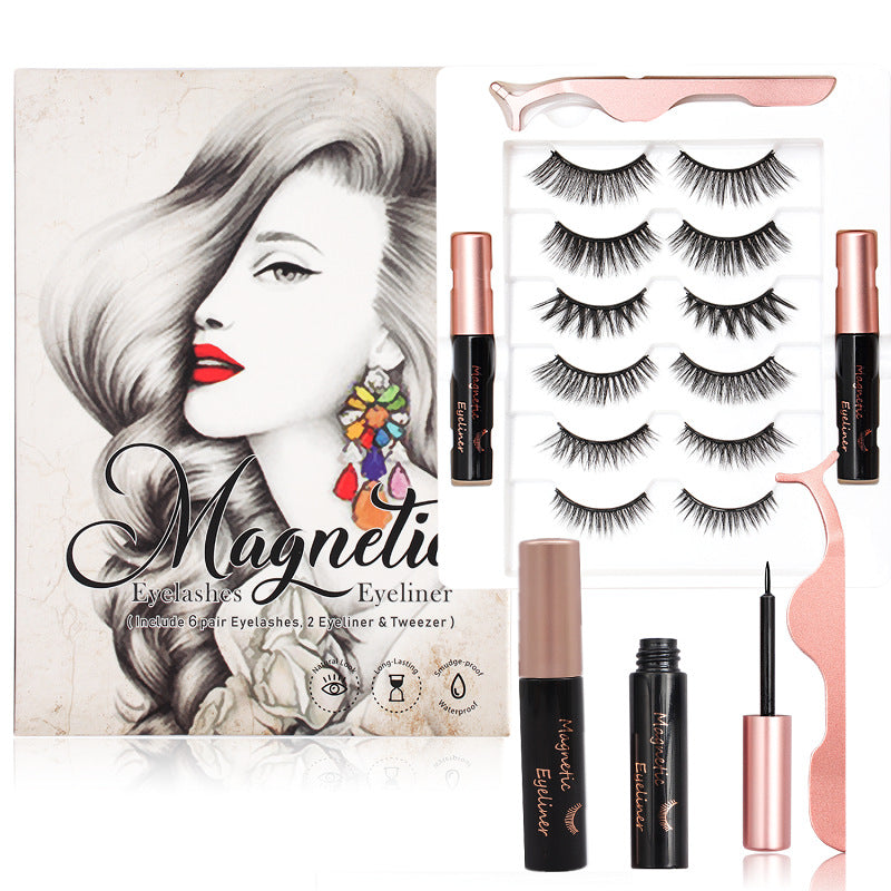 🧲👁️ No Glue Waterproof Magnetic Lashes & Eyeliner Kit – Reusable Magnetic False Eyelashes Set
