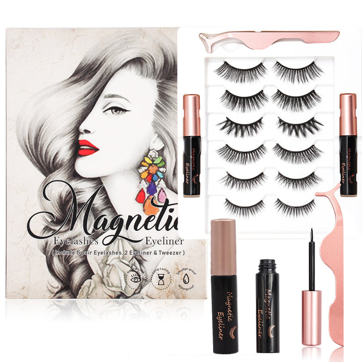 🧲👁️ No Glue Waterproof Magnetic Lashes & Eyeliner Kit – Reusable Magnetic False Eyelashes Set
