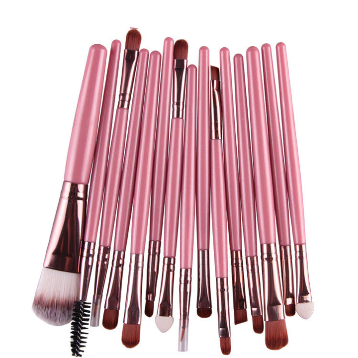 ✨ 15-Piece Makeup Brush Set — Beginner Beauty Tools Kit 💄