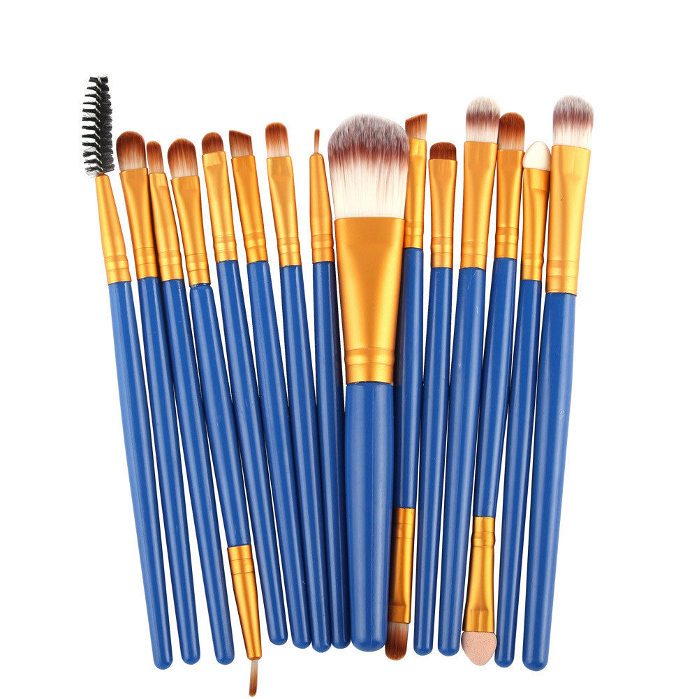 ✨ 15-Piece Makeup Brush Set — Beginner Beauty Tools Kit 💄