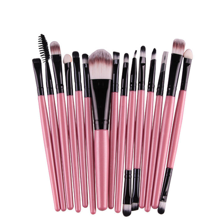 ✨ 15-Piece Makeup Brush Set — Beginner Beauty Tools Kit 💄