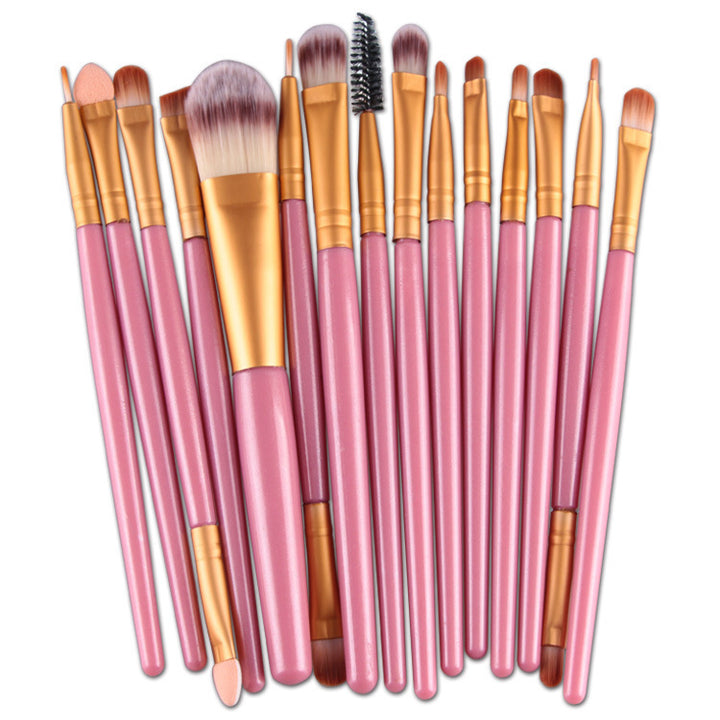 ✨ 15-Piece Makeup Brush Set — Beginner Beauty Tools Kit 💄