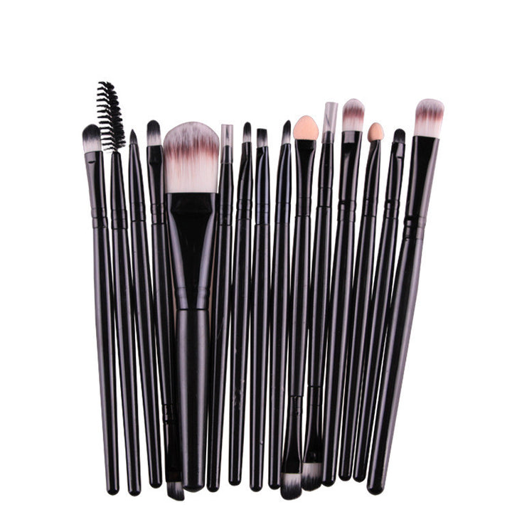 ✨ 15-Piece Makeup Brush Set — Beginner Beauty Tools Kit 💄