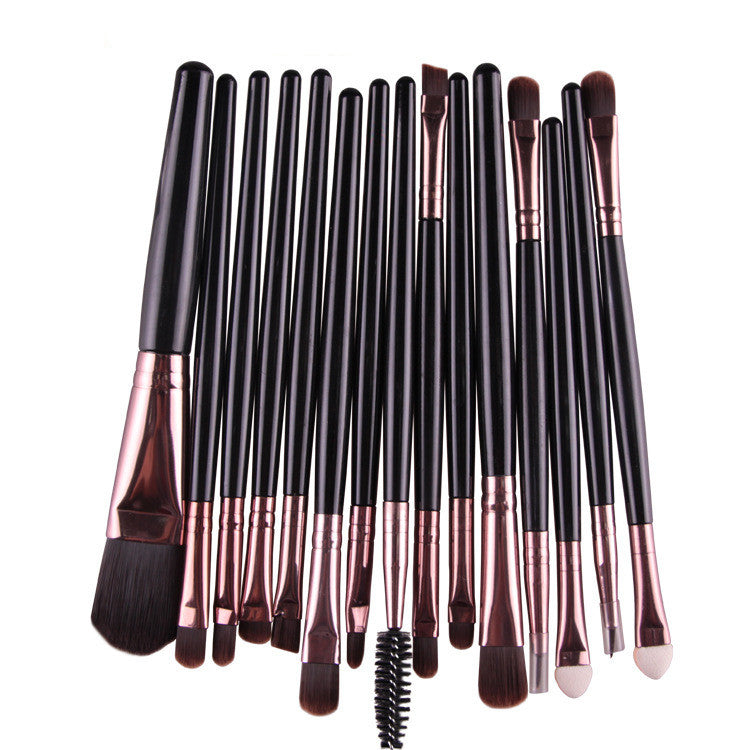 ✨ 15-Piece Makeup Brush Set — Beginner Beauty Tools Kit 💄