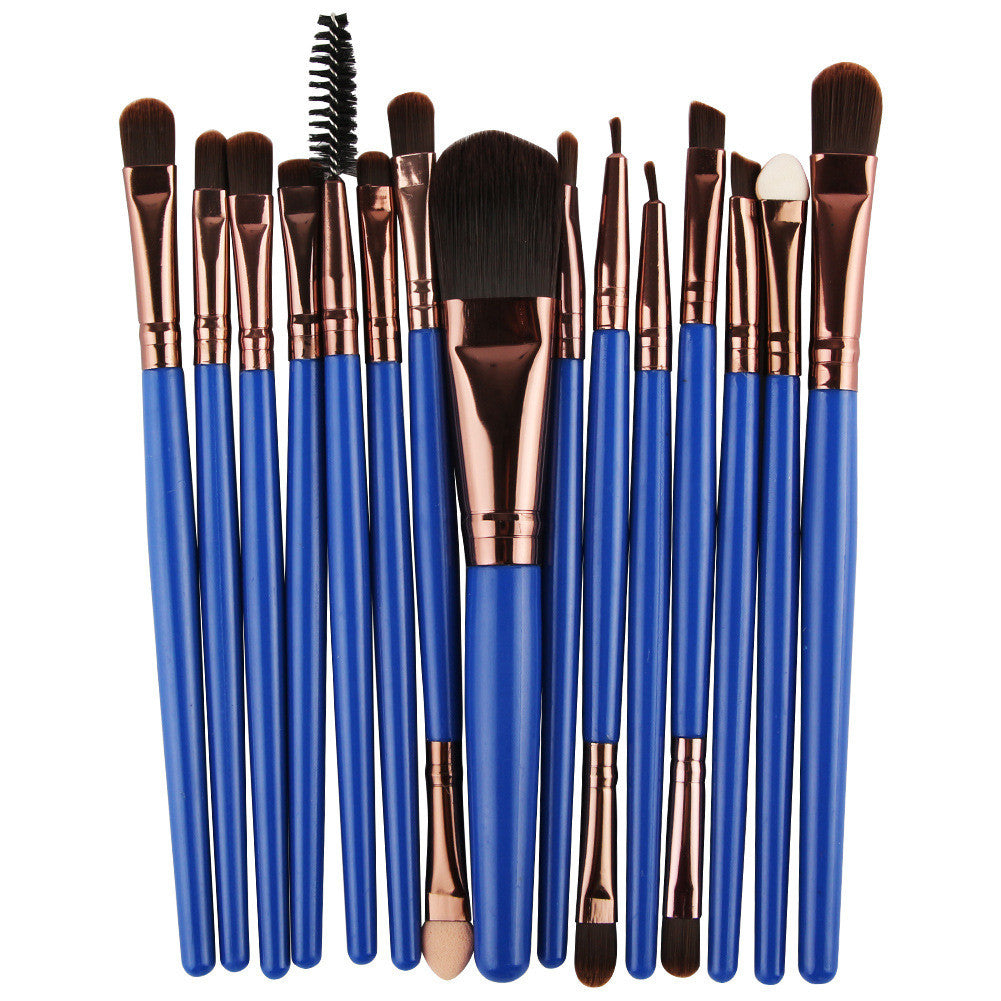 ✨ 15-Piece Makeup Brush Set — Beginner Beauty Tools Kit 💄