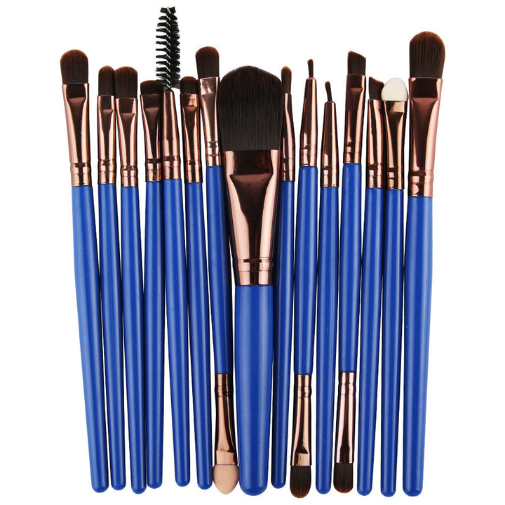 ✨ 15-Piece Makeup Brush Set — Beginner Beauty Tools Kit 💄