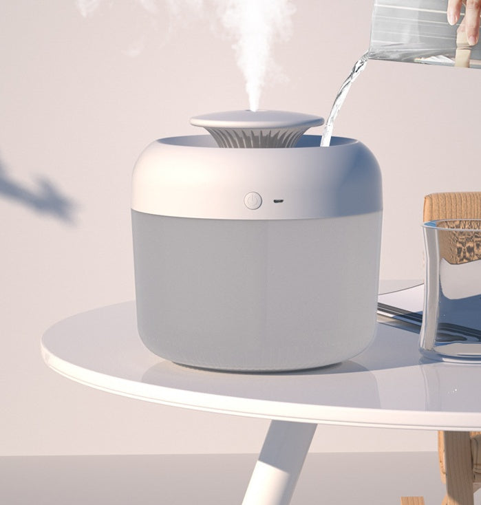 🌫️💧 Large Capacity USB Ultrasonic Humidifier | 7-Color LED Aroma Diffuser 🌈✨