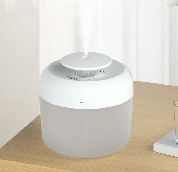 🌫️💧 Large Capacity USB Ultrasonic Humidifier | 7-Color LED Aroma Diffuser 🌈✨